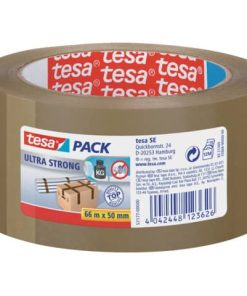 Verpackungsklebeband tesapack® Ultra Strong, PVC, 66 m x 50 mm, braun