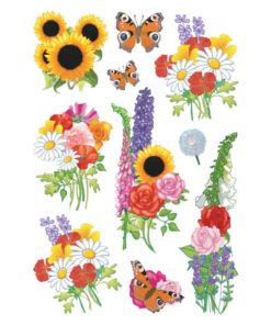 3369 Sticker DECOR Moderne Blumen