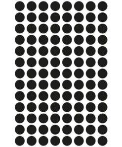 3009 Markierungspunkte – Ø 8 mm, 4 Blatt/416 Etiketten, schwarz