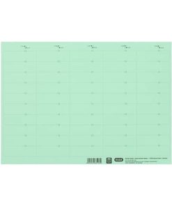 vertic® Beschriftungsschild für Registratur, 58 x 18 mm, grün, 50 Stück