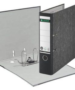 1080 Ordner Pappe A4 Wolkenmarmor, 80 mm, schwarz