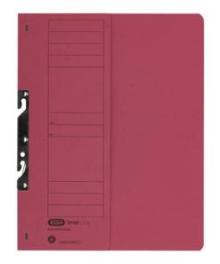 Einhakhefter – Amtsheftung, halber Vorderdeckel, A4, rot