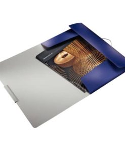 3977 Eckspannermappe Style, A4, PP, titan blau