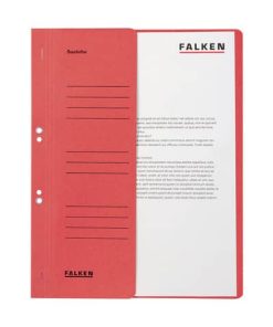 Ösenhefter – A4 1/2 Vorderdeckel kfm. Heftung, rot, Manilakarton, 250 g/qm