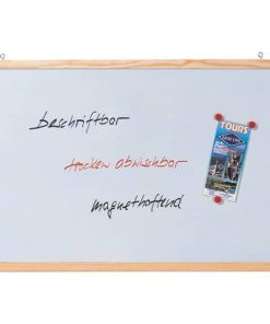 Schreibtafel – 40 x 30 cm, magnetisch, weiß lackiert