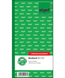 Bonbuch – o. Kellner-Nr., 360 Abrisse, SD, hellgrün, 105×200 mm, 2 x 60 Blatt