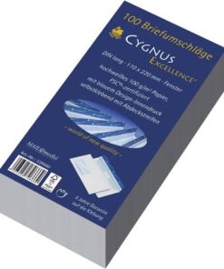 Briefumschlag DL, haftkebend, weiß, Offset 100g, 100 Stück mit Fenster