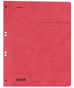 Ösenhefter – A4 1/1 Vorderdeckel, rot, Manilakarton, 250 g/qm