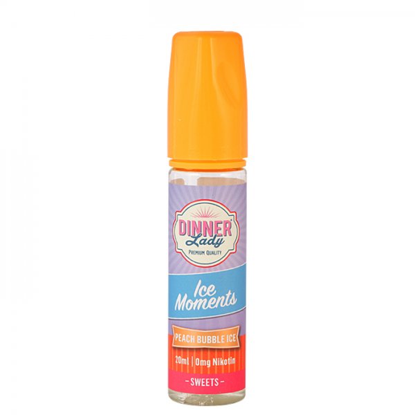 Dinner Lady | ICE MOMENTS | Peach Bubble Ice | 20ml Aroma | Fill Up