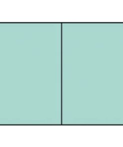 Briefkarte Paperado – B6, 220 g/qm, doppelt, hoch, planliegend, karibik gerippt