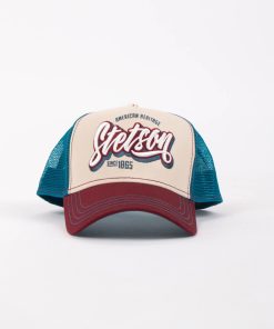 Stetson Trucker Cap ONE FOR ALL Bordeaux creme 87 7741108
