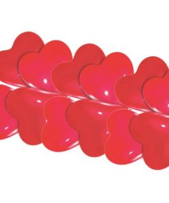 Luftballon Herz klein 10ST rot