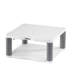 Monitor-Ständer Premium – höhenverstellbar, Kunststoff, platingrau