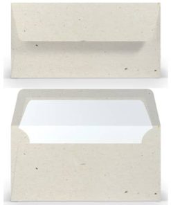 Briefhülle Paperado – DL, 100 g/qm, terra vanilla, Seidenfutter