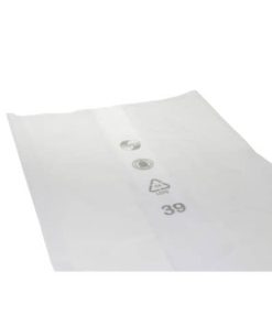 Müllsack Recycling – 1.000 Liter, transparent, 50 Stück, Recycling-LDPE