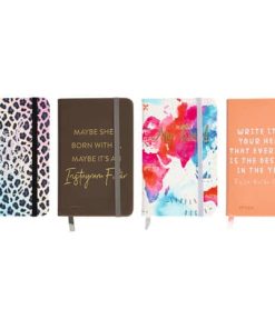 Notizbuch – 9 x 14 cm, kariert, 192 Seiten, sortiert