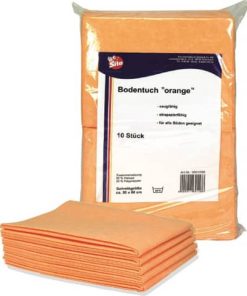 Reinigungstuch Boden – 50 x 60 cm, 10 Stück, orange