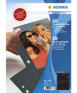 7787 Fotophan 130 x 180 mm quer schwarz 10 Hüllen