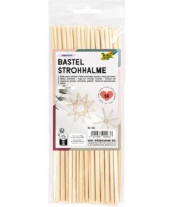 Bastelhalme – chemisch gebleicht, 22 cm, 50 Stück