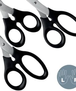 Edelstahlschere Set, rostfreier Edelstahl, 165/185/200 mm, 3 Stück, schwarz