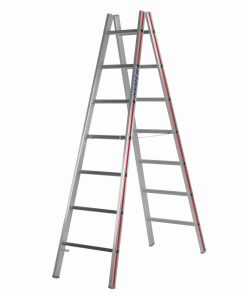 Hymer Sprossenstehleiter 4023 2×7 Sprossen beidseitig