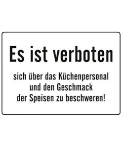 Blechpostkarte Es ist verboten