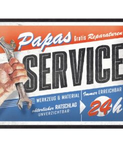 Blechschild Papas Service