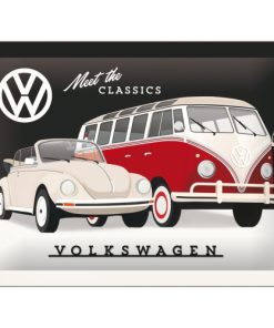 Blechschild VW  Meet The Classics
