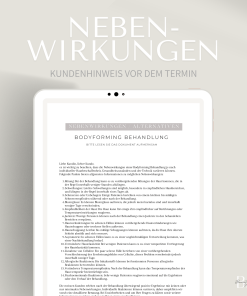 Nebenwirkungen der Bodyforming Behandlung