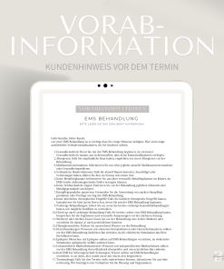 Vorabinformationen für die EMS Behandlung