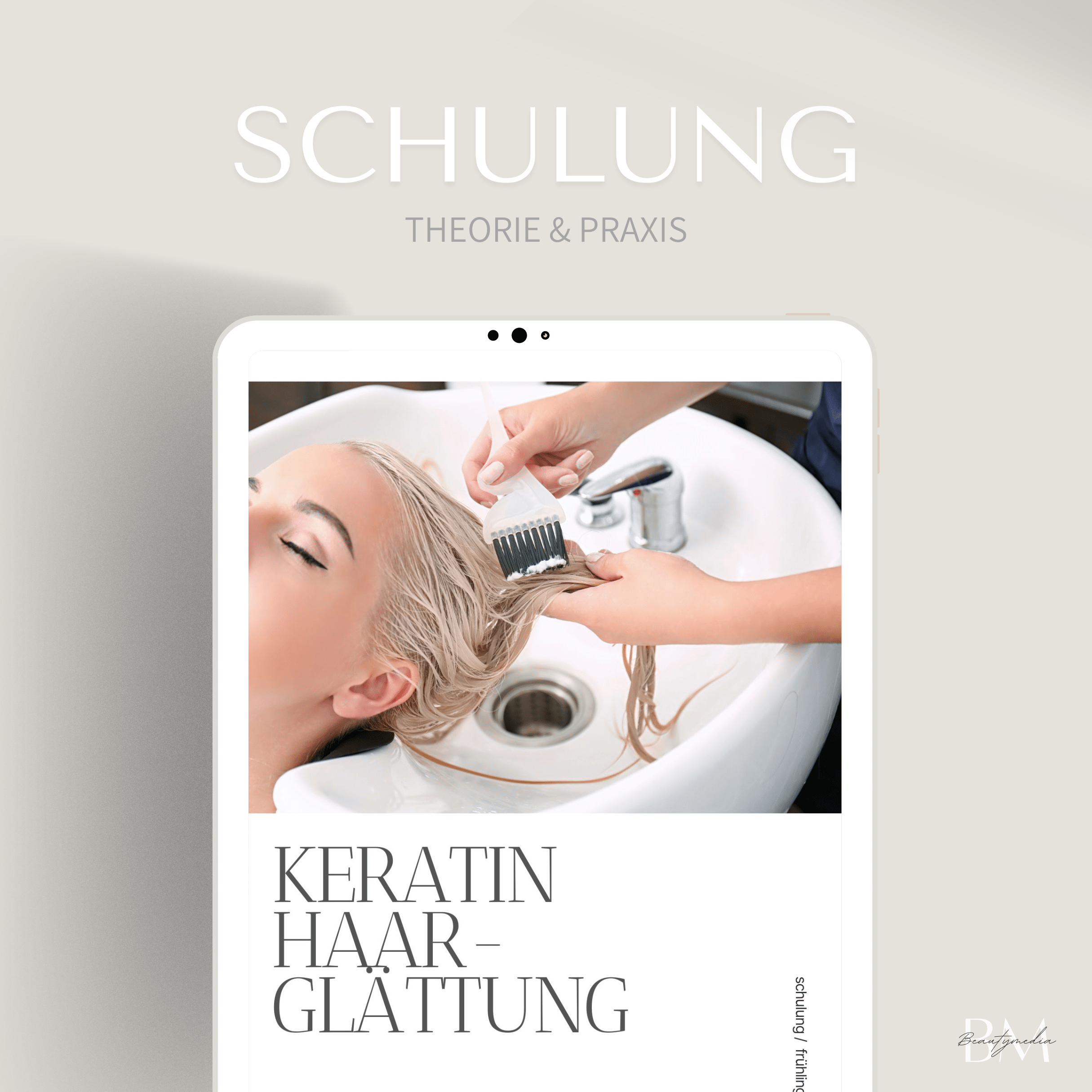 Schulung für die Keratin Haarglättung