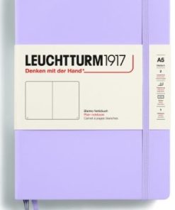 Notizbuch Medium (A5) Hardcover 251 nummerierte Seiten, Lilac, Blanko