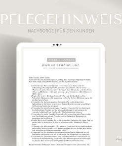 Pflegehinweise für die Waxing Behandlung