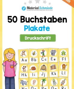 Bundle: 50 Buchstaben-Plakate (Druckschrift) [Digital]