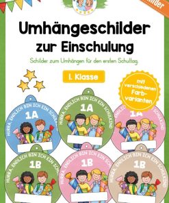 Umhängeschilder zur Einschulung [Digital]