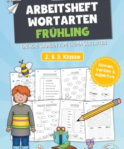 Arbeitsheft Wortarten – Thema Frühling (20 Arbeitsblätter) [Digital]