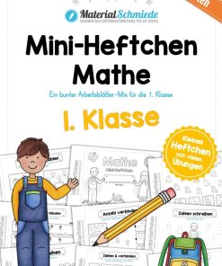 Mini-Heft: Mathe – 1. Klasse – Zahlenraum bis 10 (20 Arbeitsblätter) [Digital]