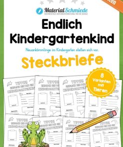 Steckbrief: Endlich Kindergartenkind (8 Varianten) [Digital]