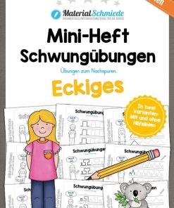 Mini-Heft Schwungübungen: Eckiges (12 Arbeitsblätter) [Digital]